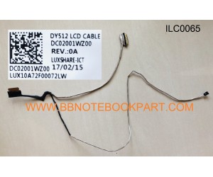  LCD Cable  IBM Lenovo สายแพรจอ  Y520 R720  R720-15IKB R720-15IKD R720-15ISK R520 DY512  (30 Pin)   DC02001WZ00 